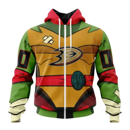 NHL Personalized Name And Number, Anaheim Ducks Special Teenage Mutant Ninja Turtles Design,QTNHL Personalized Name And Number,080524B276