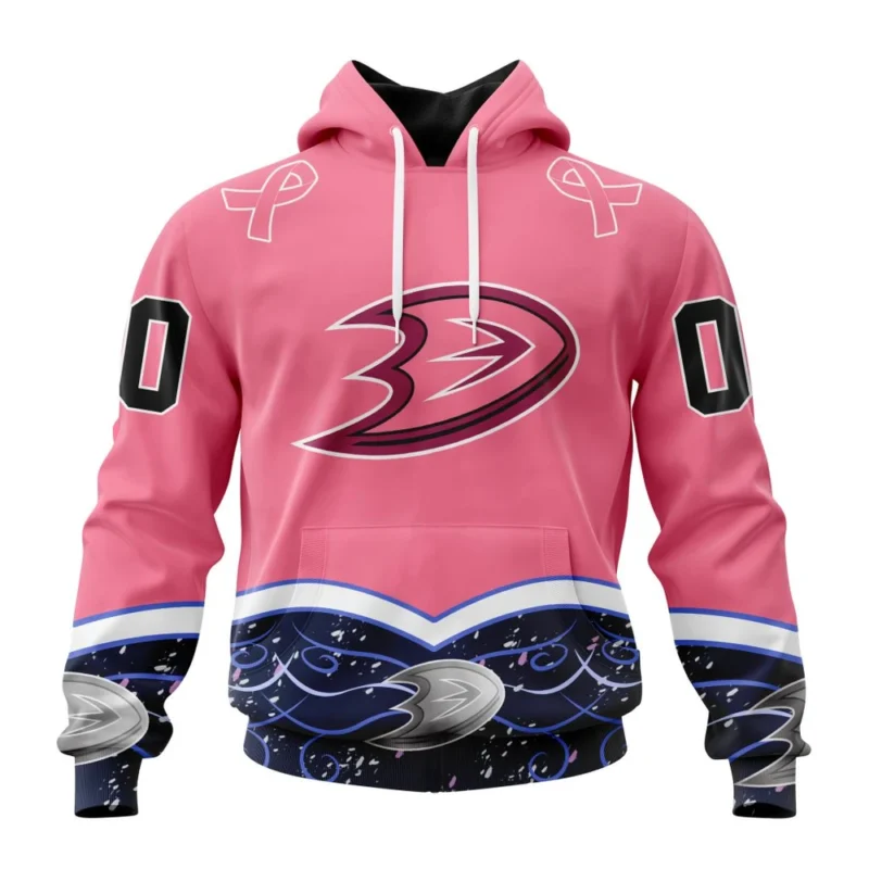 NHL Anaheim Ducks, Specialized Unisex For Hockey Fights Cancer,QTNHL080524A2838