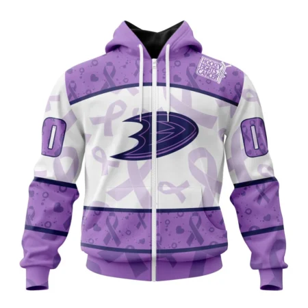 NHL Anaheim Ducks Special Lavender Fight Cancer,QTNHL 080524B3113