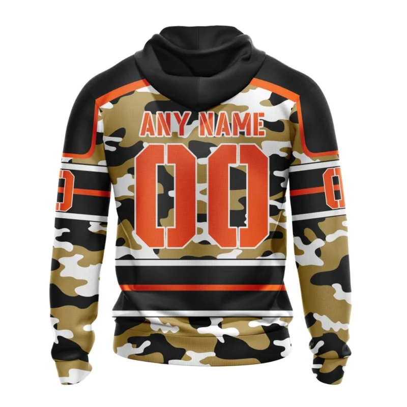 NHL Anaheim Ducks, Specialized Design Wih Camo Team Color And Military Force Logo,QTNHL 080524B3549