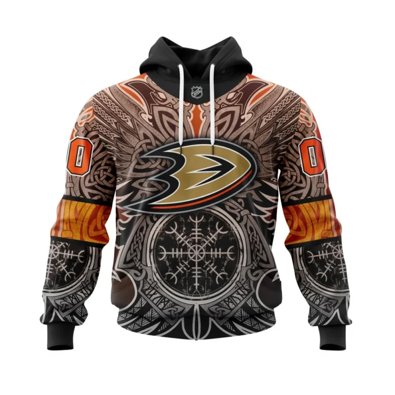 Anaheim Ducks , Specialized Norse Viking Symbols,QTNHL080524A3824