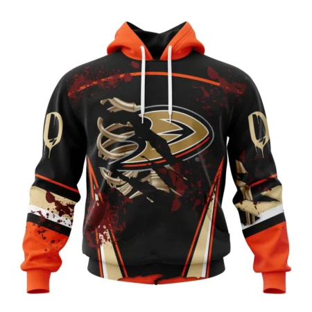 NHL Anaheim Ducks, Specialized Design Jersey With Your Ribs For Halloween,QTNHL080524A388