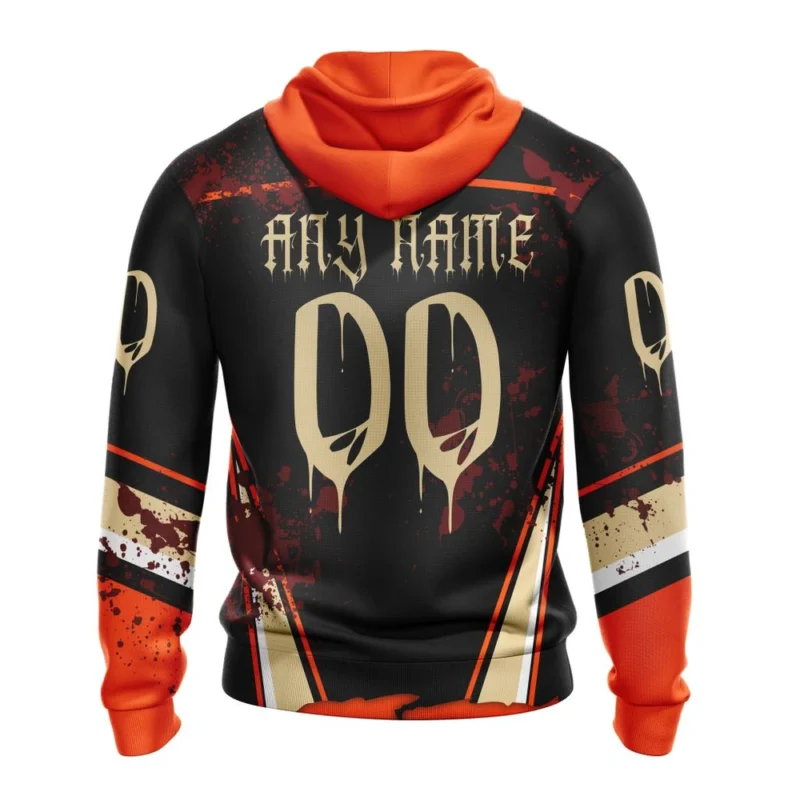 NHL Personalized Name And Number, Anaheim Ducks, Specialized Design Jersey With Your Ribs For Halloween,QTNHL Personalized Name And Number,080524B388