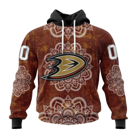 NHL Anaheim Ducks, Specialized Mandala Style,QTNHL080524A431