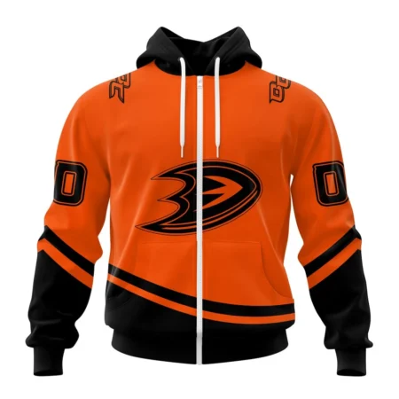 NHL Personalized Name And Number, Anaheim Ducks Special Two-Tone Design,QTNHL Personalized Name And Number,080524B471