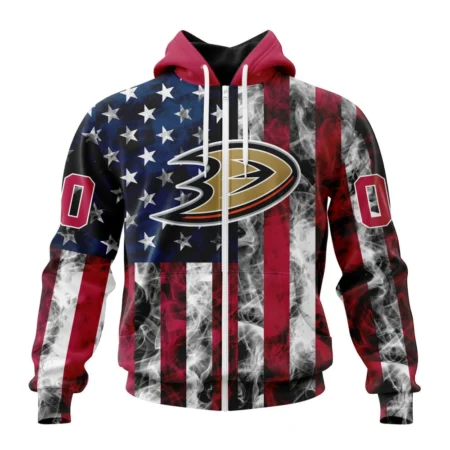 NHL Personalized Name And Number, Anaheim Ducks Special Design For Independence Day The Fourth Of July,QTNHL Personalized Name And Number,080524B503