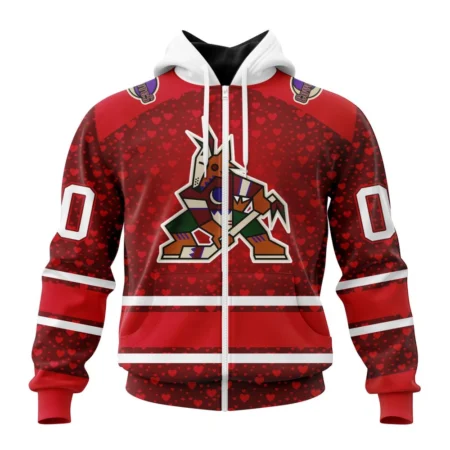 NHL Personalized Name And Number, Arizona Coyotes Special Gift For Valentines Day,QTNHL Personalized Name And Number,080524B1010