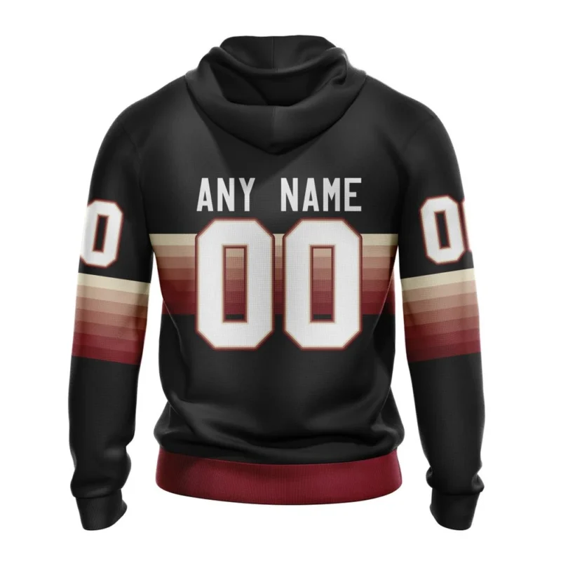 NHL Personalized Name And Number, Arizona Coyotes Special Black And Gradient Design,QTNHL Personalized Name And Number,080524B1423