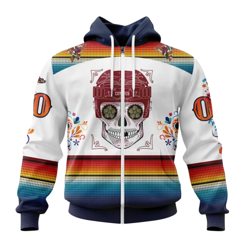 NHL Personalized Name And Number, Arizona Coyotes Special Design For Dia De Los Muertos,QTNHL Personalized Name And Number,080524B1463