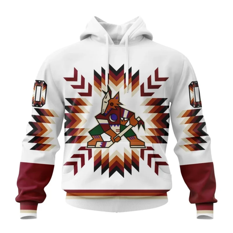 NHL Arizona Coyotes Special Design With Native Pattern,QTNHL080524A1595