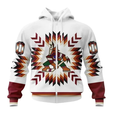 NHL Personalized Name And Number, Arizona Coyotes Special Design With Native Pattern,QTNHL Personalized Name And Number,080524B1595