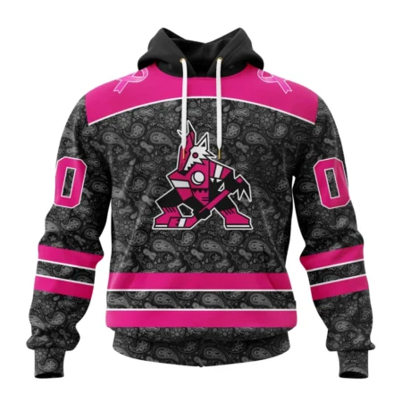 NHL Arizona Coyotes Special Pink In The Rink Fight Breast Cancer,QTNHL080524A2096