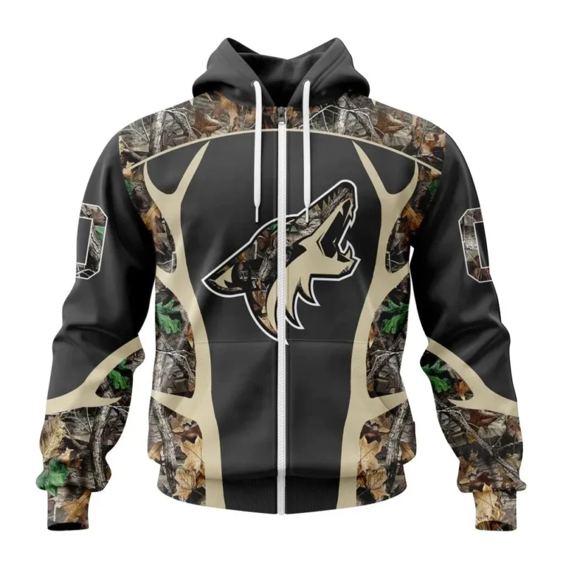 NHL Personalized Name And Number, Arizona Coyotes Special Camo Hunting Design ,QTNHL Personalized Name And Number,080524B2223