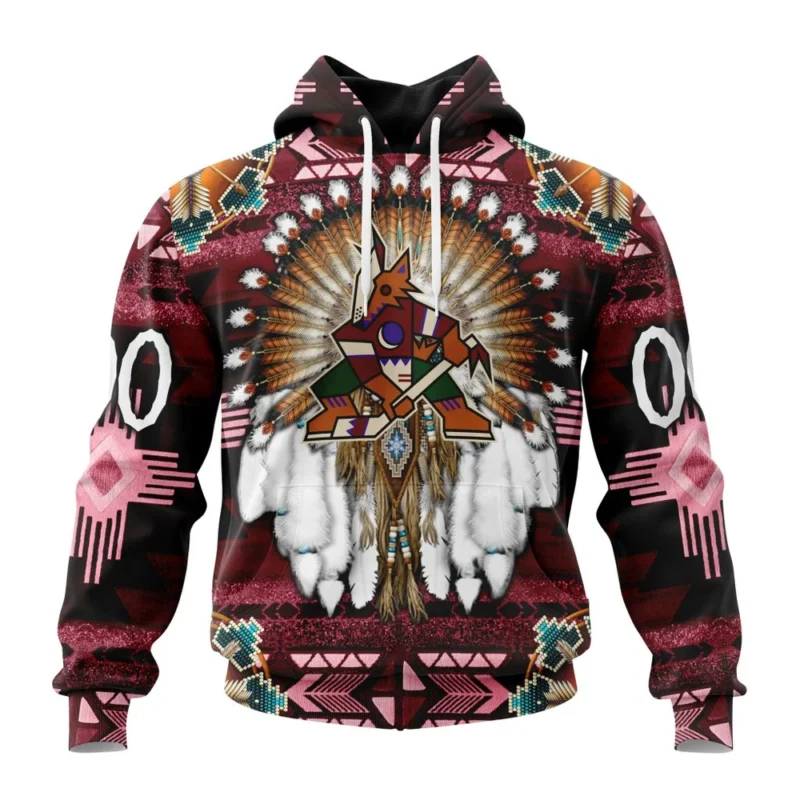 NHL Arizona Coyotes Special Native Costume Design,QTNHL080524A2695