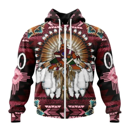 NHL Personalized Name And Number, Arizona Coyotes Special Native Costume Design,QTNHL Personalized Name And Number,080524B2695