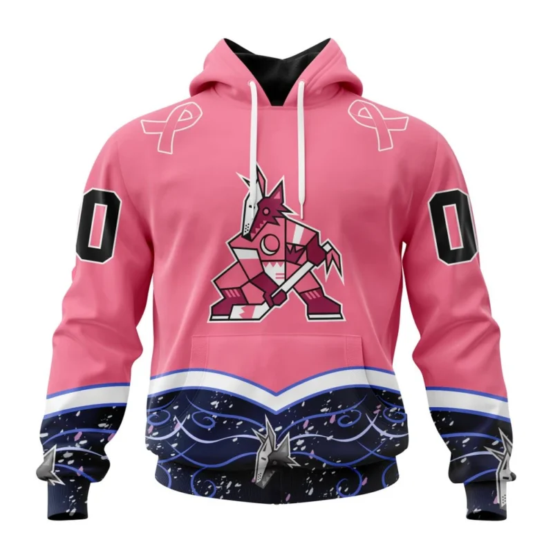 NHL Arizona Coyotes, Specialized Unisex For Hockey Fights Cancer,QTNHL080524A2839