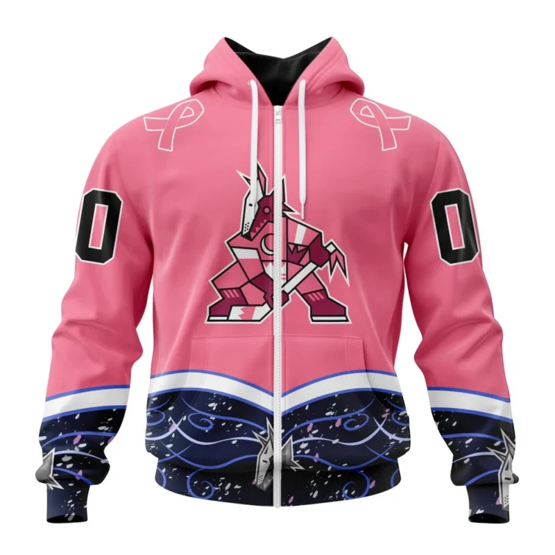 NHL Arizona Coyotes, Specialized Unisex For Hockey Fights Cancer,QTNHL 080524B2839