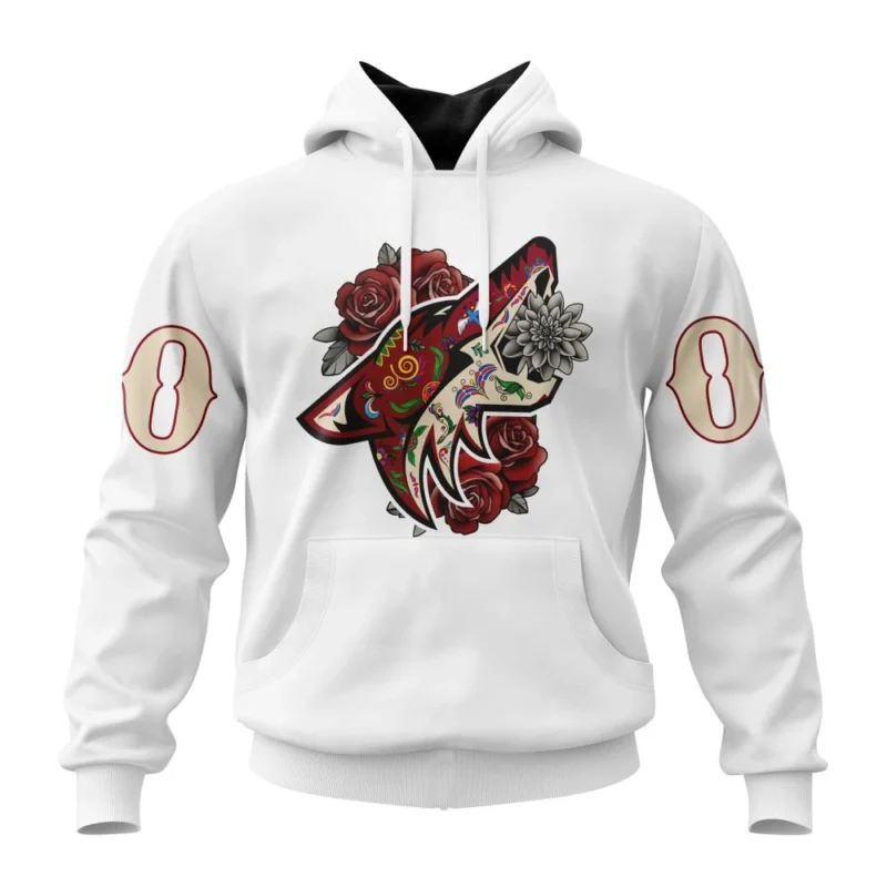 NHL Arizona Coyotes, Specialized Unisex Kits Dã­A De Muertos,QTNHL080524A2872