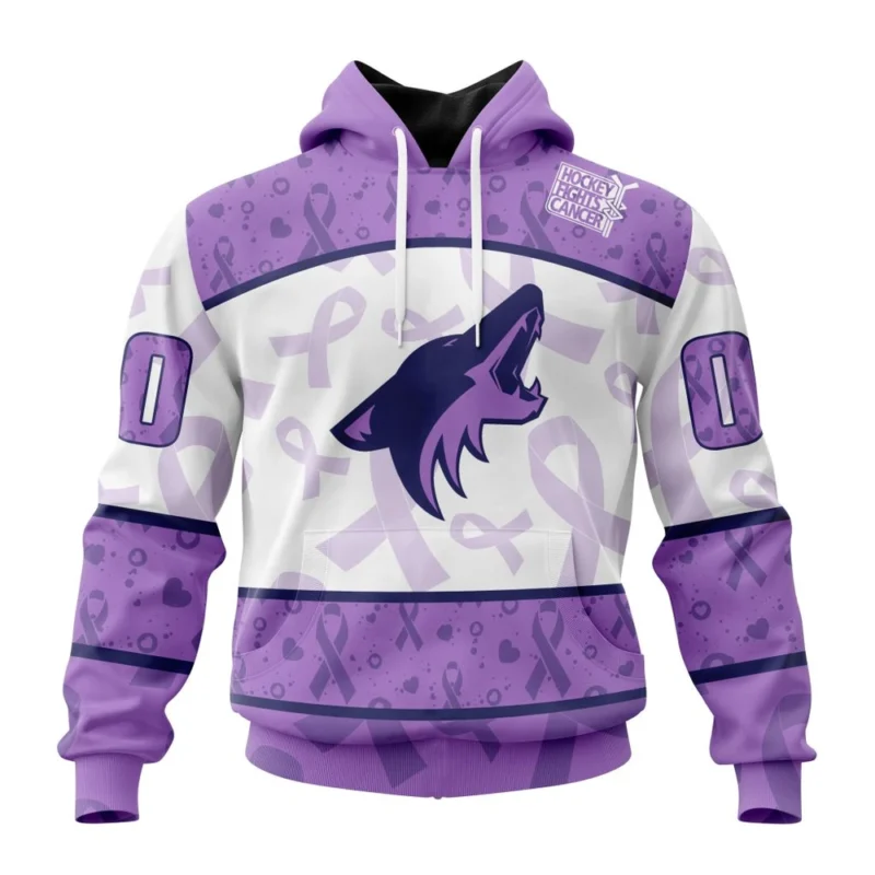 NHL Arizona Coyotes Special Lavender Fight Cancer,QTNHL080524A3114