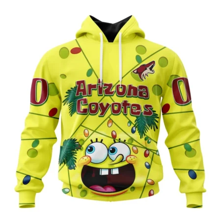 Arizona Coyotes, Specialized Jersey With Spongebob ,QTNHL080524A3296