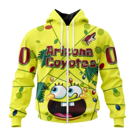 Arizona Coyotes, Specialized Jersey With Spongebob ,QTNHL 080524B3296