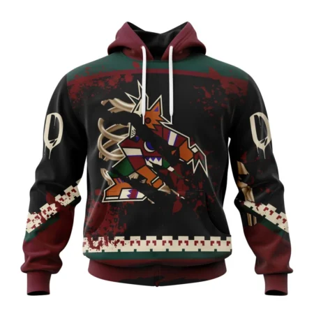 NHL Arizona Coyotes, Specialized Design Jersey With Your Ribs For Halloween,QTNHL080524A3518