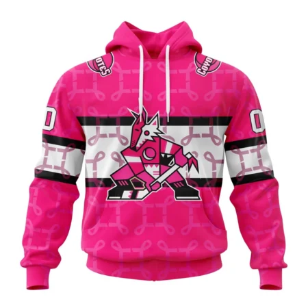 NHL Arizona Coyotes, Specialized Design I Pink I Can, In October We Wear Pink Breast Cancer,QTNHL080524A3632