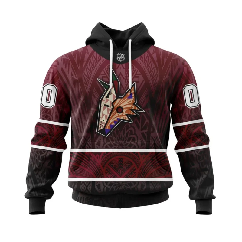 Arizona Coyotes, Specialized Native With Samoa Culture ,QTNHL080524A3819