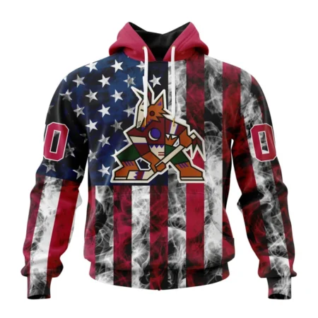 NHL Arizona Coyotes Special Design For Independence Day The Fourth Of July,QTNHL080524A504