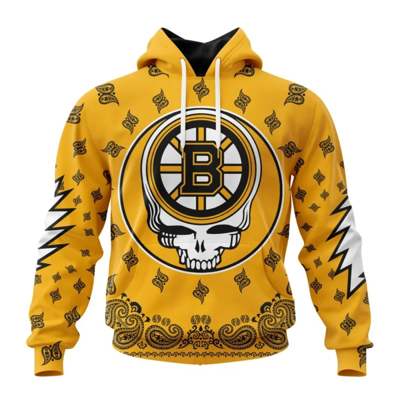 NHL Boston Bruins Special Grateful Dead Design,QTNHL080524A107