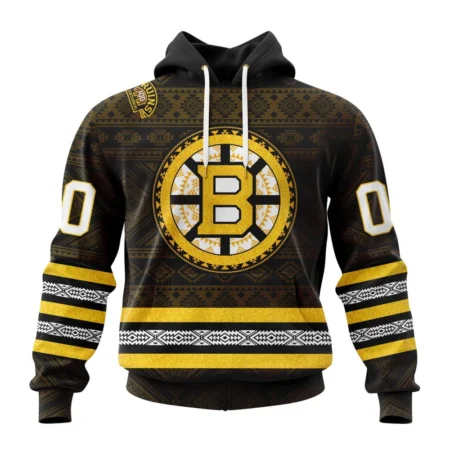 NHL Boston Bruins Special Design With Native Pattern,QTNHL080524A1328