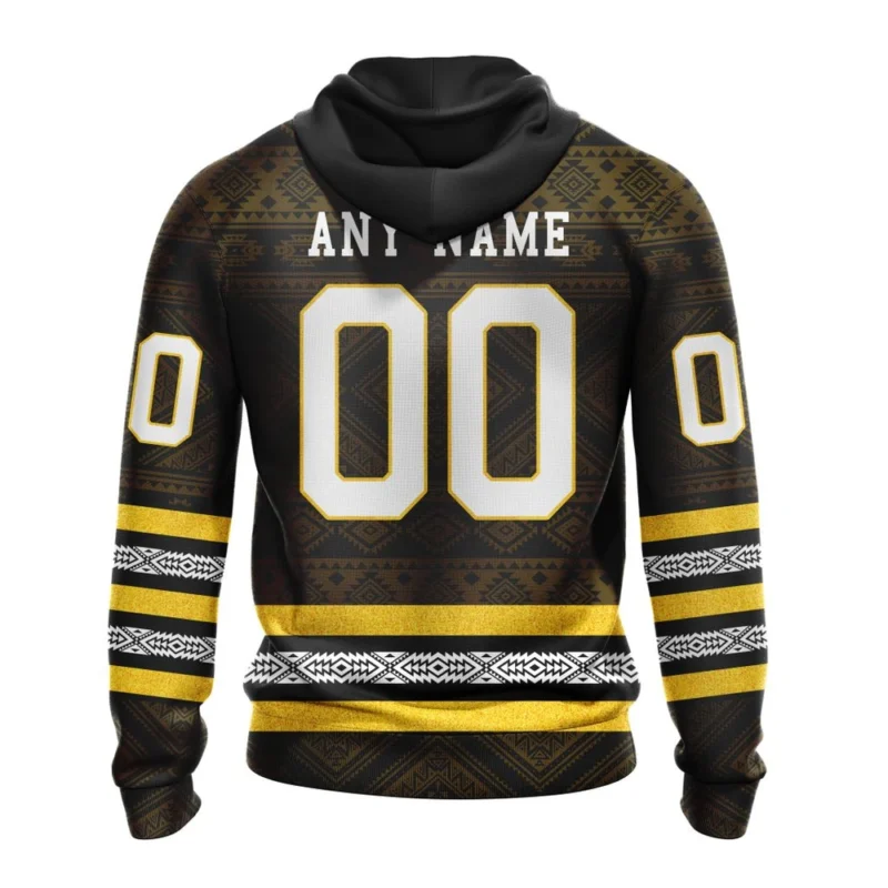 NHL Personalized Name And Number, Boston Bruins Special Design With Native Pattern,QTNHL Personalized Name And Number,080524B1328