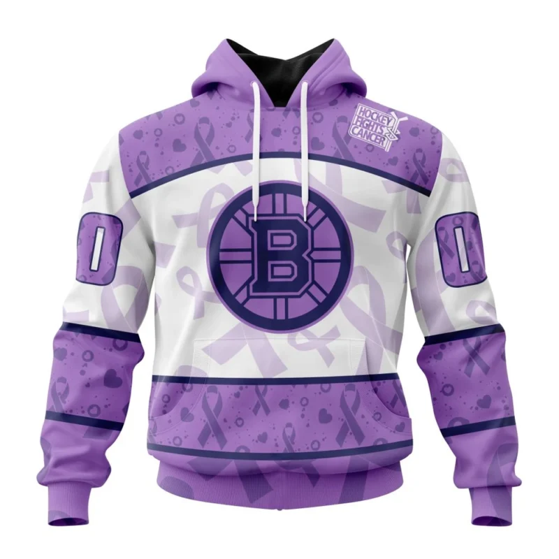 NHL Boston Bruins Special Lavender Fight Cancer,QTNHL080524A138