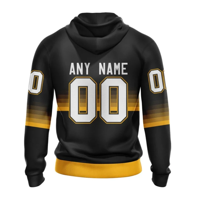 NHL Personalized Name And Number, Boston Bruins Special Black And Gradient Design,QTNHL Personalized Name And Number,080524B1421