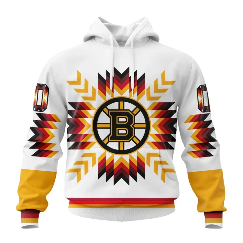 NHL Boston Bruins Special Design With Native Pattern,QTNHL080524A1593