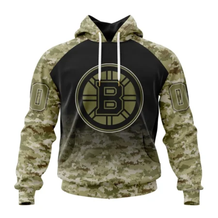 NHL Boston Bruins Special Camo Design For Veterans Day,QTNHL080524A1790