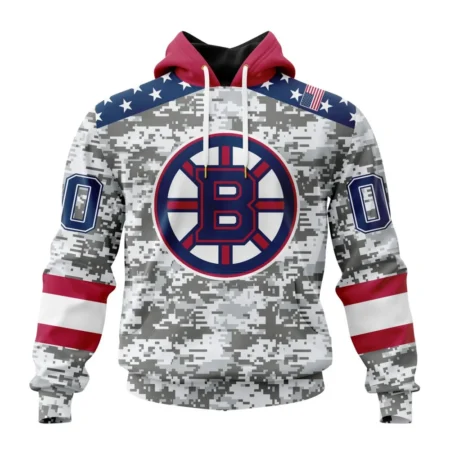 NHL Boston Bruins Special Camo Design For Veterans Day,QTNHL080524A1814