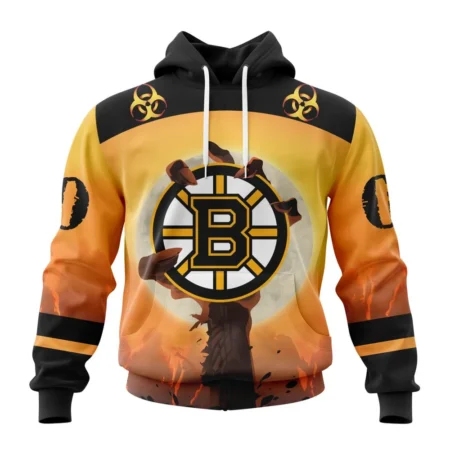 NHL Boston Bruins Special Zombie Design For Halloween,QTNHL080524A1951