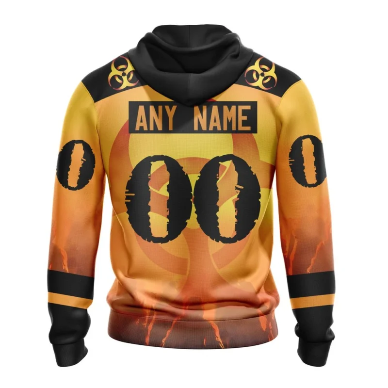 NHL Personalized Name And Number, Boston Bruins Special Zombie Design For Halloween,QTNHL Personalized Name And Number,080524B1951