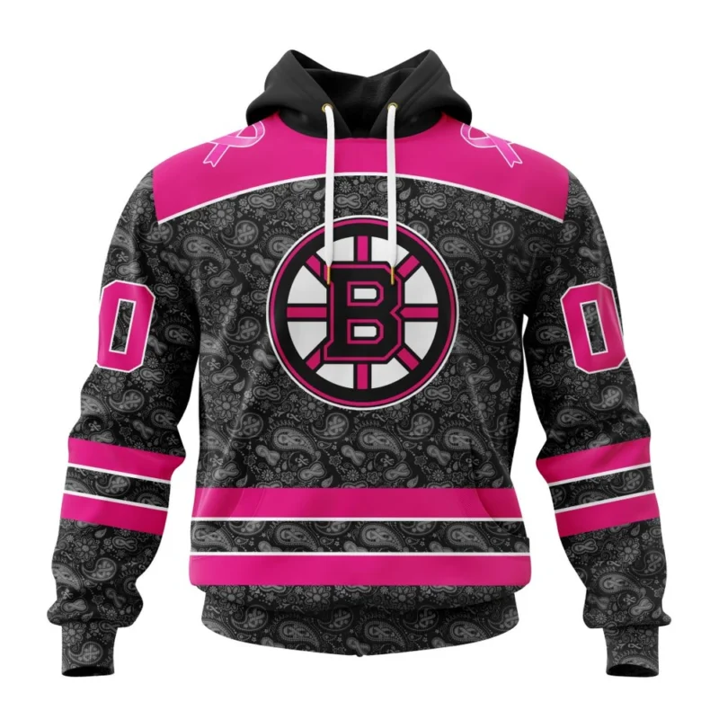 NHL Boston Bruins Special Pink In The Rink Fight Breast Cancer,QTNHL080524A2094