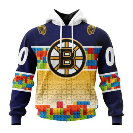 NHL Boston Bruins Special Autism Awareness Design ,QTNHL080524A2251