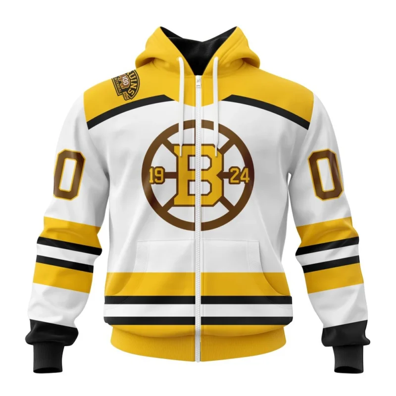 NHL Personalized Name And Number, Boston Bruins - Centennial Third Kits,QTNHL Personalized Name And Number,080524B227