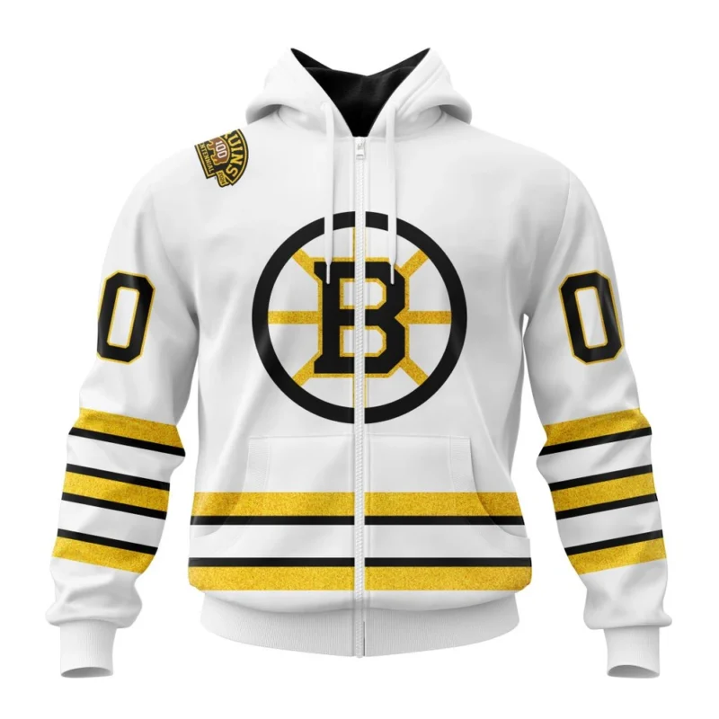 NHL Personalized Name And Number, Boston Bruins - Centennial Away Kits,QTNHL Personalized Name And Number,080524B228