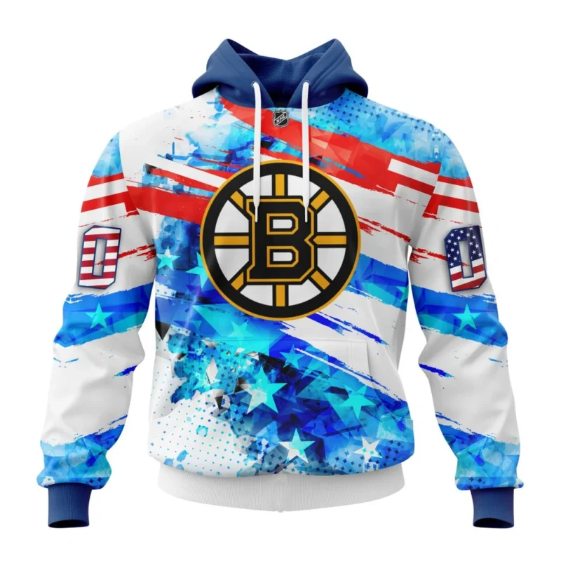 Boston Bruins, Special Concept For Independence Day,QTNHL080524A254