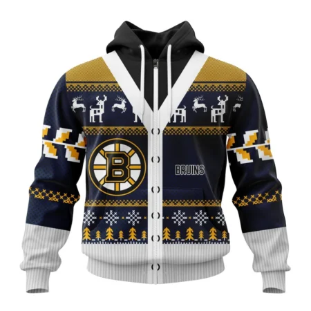 NHL Personalized Name And Number, Boston Bruins Specialized Chrismas Season,QTNHL Personalized Name And Number,080524B2808