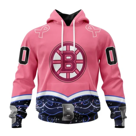 NHL Boston Bruins Specialized Unisex For Hockey Fights Cancer,QTNHL080524A312