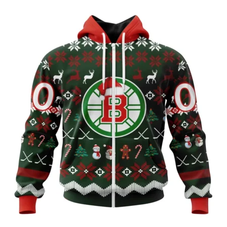 NHL Personalized Name And Number, Boston Bruins Specialized Unisex Christmas Is Coming,QTNHL Personalized Name And Number,080524B327