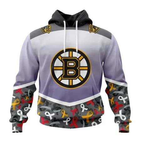 NHL Boston Bruins Specialized Sport Fights Again All Cancer ,QTNHL080524A3371