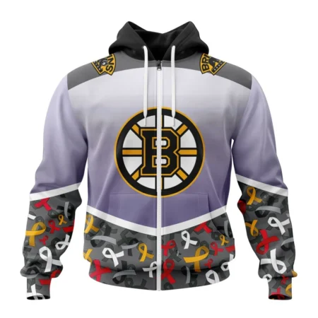 NHL Boston Bruins Specialized Sport Fights Again All Cancer ,QTNHL 080524B3371