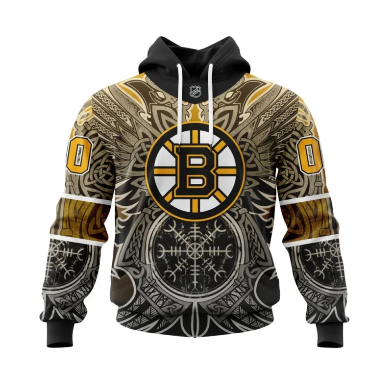 Boston Bruins , Specialized Norse Viking Symbols,QTNHL080524A3807